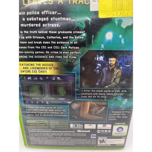 CSI: Crime Scene Investigation (Microsoft Xbox, 2004) (Free Shipping Deal) - CIB - Picture 3 of 7